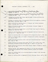 List of speeches given by Secretary of Transportation Elizabeth Hanford Dole in 1983