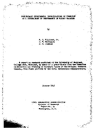Preliminary Experimental Investigations of Tension as a Determinant of Performance in Flight Training