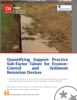 Quantifying Support Practice SubFactor Values for ErosionControl and Sediment Retention Devices