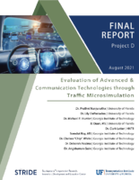 Evaluation of Advanced  Communication Technologies Through Traffic Microsimulation