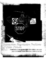 Intersection Negotiation Problems of Older Drivers Volume 2 Background Synthesis on Age and Intersection Driving Difficulties