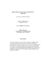 Port of Davisville utilization study  phase II