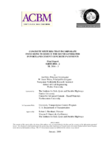Concrete Mixtures That Incorporate Inclusions to Reduce the Sound Generated in Portland Cement Concrete Pavements