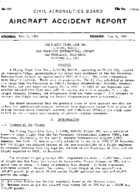 Investigation of Aircraft Accident THE FLYING TIGER LINE SAN FRANCISCO  CALIFORNIA 19641224