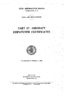 Part 27 Aircraft Dispatcher Certificates