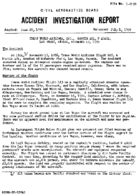 Investigation of Aircraft Accident TRANS WORLD AIRLINES LAS VEGAS NEVADA 19561115