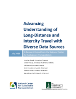 Advancing Understanding of LongDistance and Intercity Travel With Diverse Data Sources