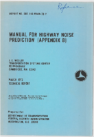 Manual for Highway Noise Prediction Appendix B