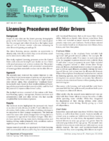 Licensing Procedures and Older Drivers Traffic Tech