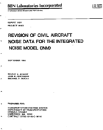 Revision of civil aircraft noise data for the Integrated Noise Model INM