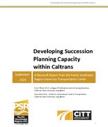 Developing Succession Planning Capacity Within Caltrans