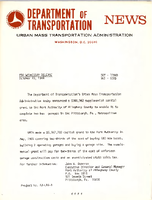 Department of Transportation News Urban Mass Transportation Administration DOT11968