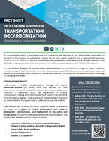 The US National Blueprint for Transportation Decarbonization Fact Sheet