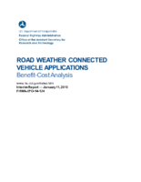 Road weather connected vehicle applications  benefitcost analysis interim report