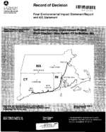 Record of decision Northeast Corridor Improvement Project Electrification  New Haven CT to Boston MA  final environmental impact statementreport and 4F statement