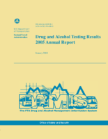 Drug and alcohol testing results 2005 annual report