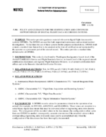 Policy and Guidance for the Certification and Continued Airworthiness of Digital Flight Data Recorders Systems