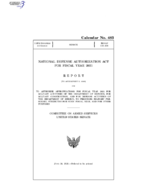 National Defense Authorization Act for Fiscal Year 2021 Report