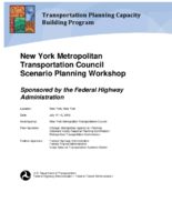 New York Metropolitan Transportation Council scenario planning workshop  sponsored by the Federal Highway Administration