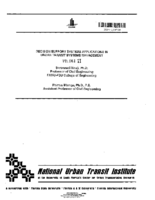 Decision Support Systems Applications in Urban Transit Systems Management Volume 2