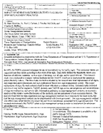 Impact of Minimum Retroreflectivity Values on Sign Replacement Practices