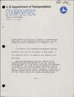 Remarks Prepared for Delivery by Secretary of Transportation Brock Adams to the Transportation Research Board National Academy of Sciences