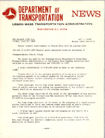 Department of Transportation News Urban Mass Transportation Administration DOT 14669