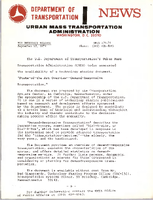 Department of Transportation News Urban Mass Transportation Administration UMTA 12974