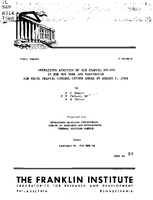 Operations Analysis of Air Traffic Delays In The New York and Washington Air Route Traffic Control Center Areas on August 1 1958