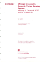 Chicago Monostatic Acoustic Vortex Sensing System  Vol II Decay of B707 and DC8 Vortices