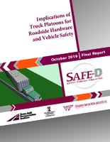 Implications of Truck Platoons for Roadside Hardware and Vehicle Safety