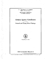 CAM 50 Airman Agency Certificates Ground And Flying School Ratings 1946