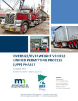 Oversizeoverweight vehicle unified permitting process UPP  phase I