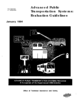 Advanced Public Transportation Systems Evaluation Guidelines