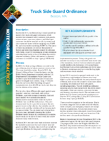 Truck Side Guard Ordinance Boston MA pamphlet