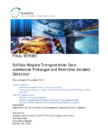 BuffaloNiagara Transportation Datawarehouse Prototype and Realtime Incident Detection