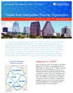 Congestion Management Process A Case Study Capital Area Metropolitan Planning Organization
