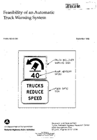 Feasibility of an Automatic Truck Warning System