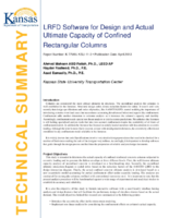 LRFD software for design and actual ultimate capacity of confined rectangular columns  technical summary