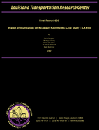 Impact of Inundation on Roadway Pavements Case Study LA 493