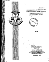 Experimental evaluation of work capacity as related to chronological and physiological aging