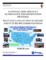 National Park Services Alternative Transportation Program  Pilot Data Collection Summary and Future Recommendations