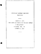 Interstate Commerce Commision Report of the Accident  Investigation Occuring on the FORT WORTH AND DENVER CITY RAILWAY QUANAH TX