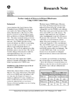 Further Analysis of Motorcycle Helmet Effectiveness Using CODES Linked Data