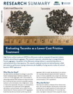 Research Summary Evaluating Taconite as a Lower Cost Friction Treatment Research Summary