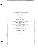 Interstate Commerce Commision Report of the Accident  Investigation Occuring on the CHICAGO BURLINGTON AND QUINCY RAILROAD FAIRFIELD IA
