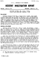 Investigation of Aircraft Accident NORTHEAST AIRLINES RIKERS ISLAND NY 19570201