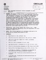 Circular Re Equal Employment Opportunity Program Guidelines for Grant Recipients Volume UMTA C 47041