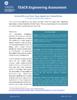 Sea Level Rise and Storm Surge Impacts on a Coastal Bridge I10 Bayway Mobile Bay Alabama