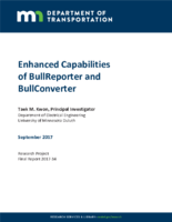 Enhanced Capabilities of BullReporter and BullConverter  final report